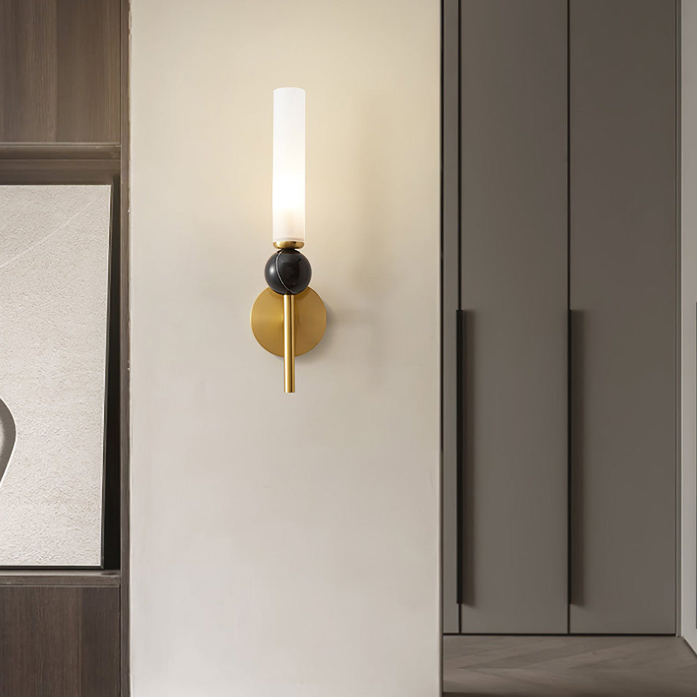 Natural Marble Long Pole Aisle Wall Light